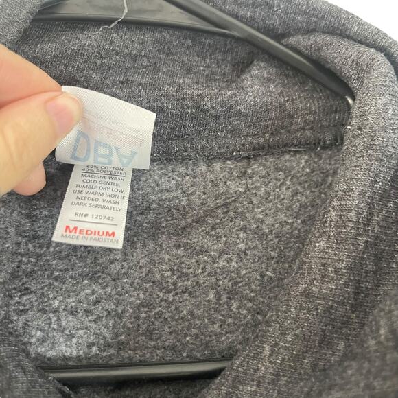 DBA Vintage 90s Men's Size Medium‎ San Diego Grey Full Zip Sweater - Picture 5 of 8